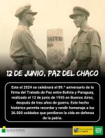 Paz entre dos pueblos hermanos y ratificamos nuestro compromiso