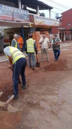 Despeje de Banquina en la Avenida Bernardino Caballero