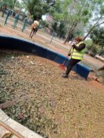 Limpieza de la Plaza Domingo Martínez de Irala